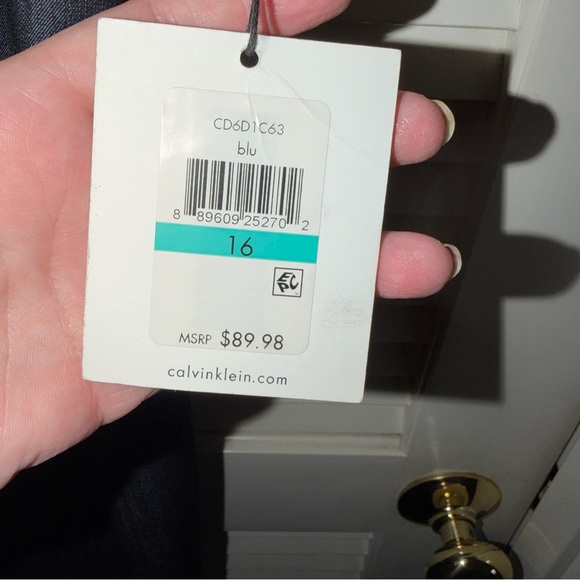 Calvin Klein Dark Blue Midi Dress - Picture 3 of 6